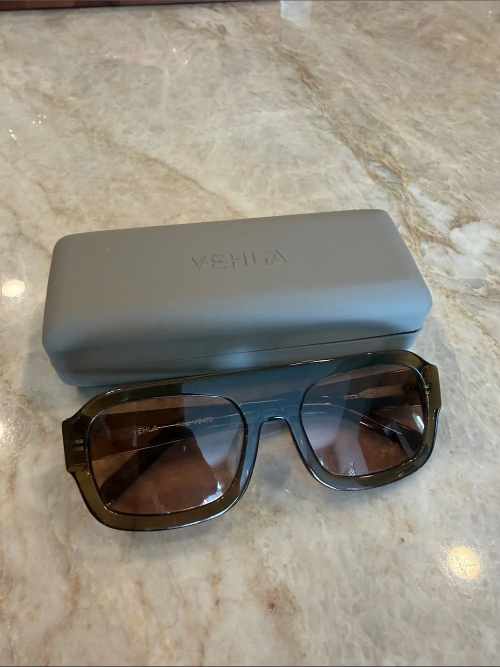 Vehla Women’s Kaia Sunglasses in Caramel/Toffee with Case